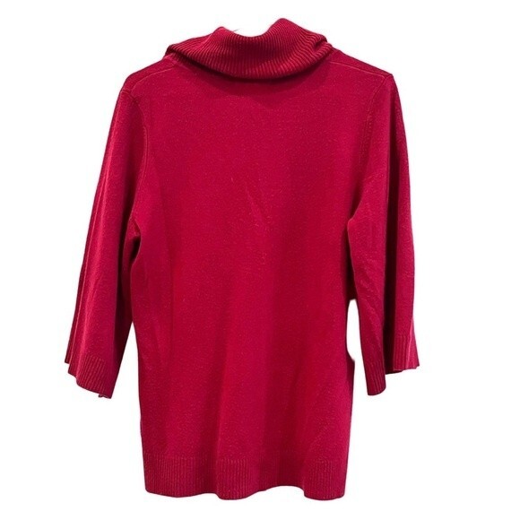 Designers Originals cherry wine cowl neck sweater size large - Picture 3 of 4